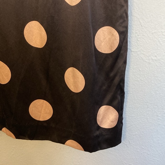 Vintage Betsey Johnson Womens Size 6 100% Silk Black Mini Dress Polka Dots Pinup - Picture 3 of 9